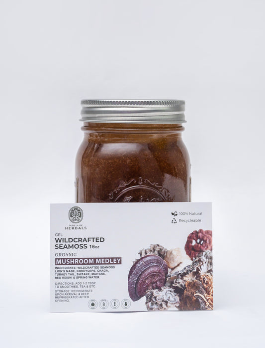 Get Ready to Supercharge Your Health with Organic Mushroom Medley Sea Moss Gel!